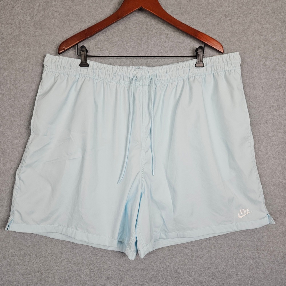 Nike Club 6" Sportswear Woven Flow Shorts Mens XXL Light Blue FN3307-474 New